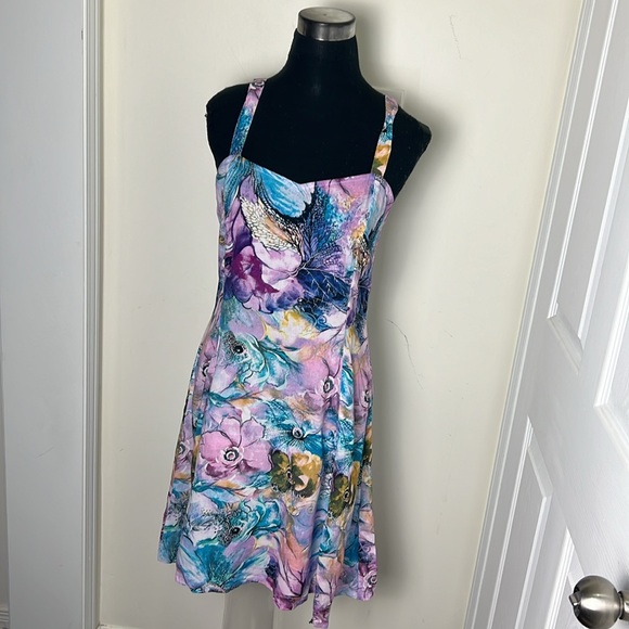 Serendipity Island Floral Shift Dress Size Medium - Picture 5 of 8